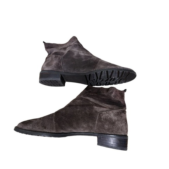 Stuart Weitzman Slouchy Brown suede ankle boots size 7.5 - Picture 4 of 10